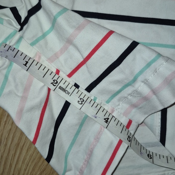 Womens Tommy Hilfiger White Shorts with Multicolor Stripes - Picture 5 of 6